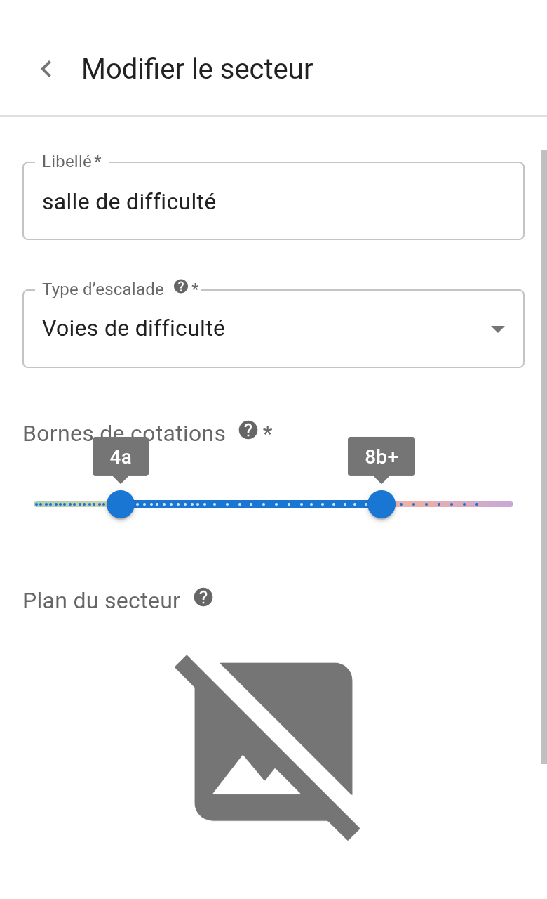 Gérer les différents secteurs de la salle
