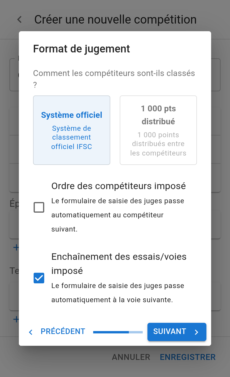 Assistant — format de jugement